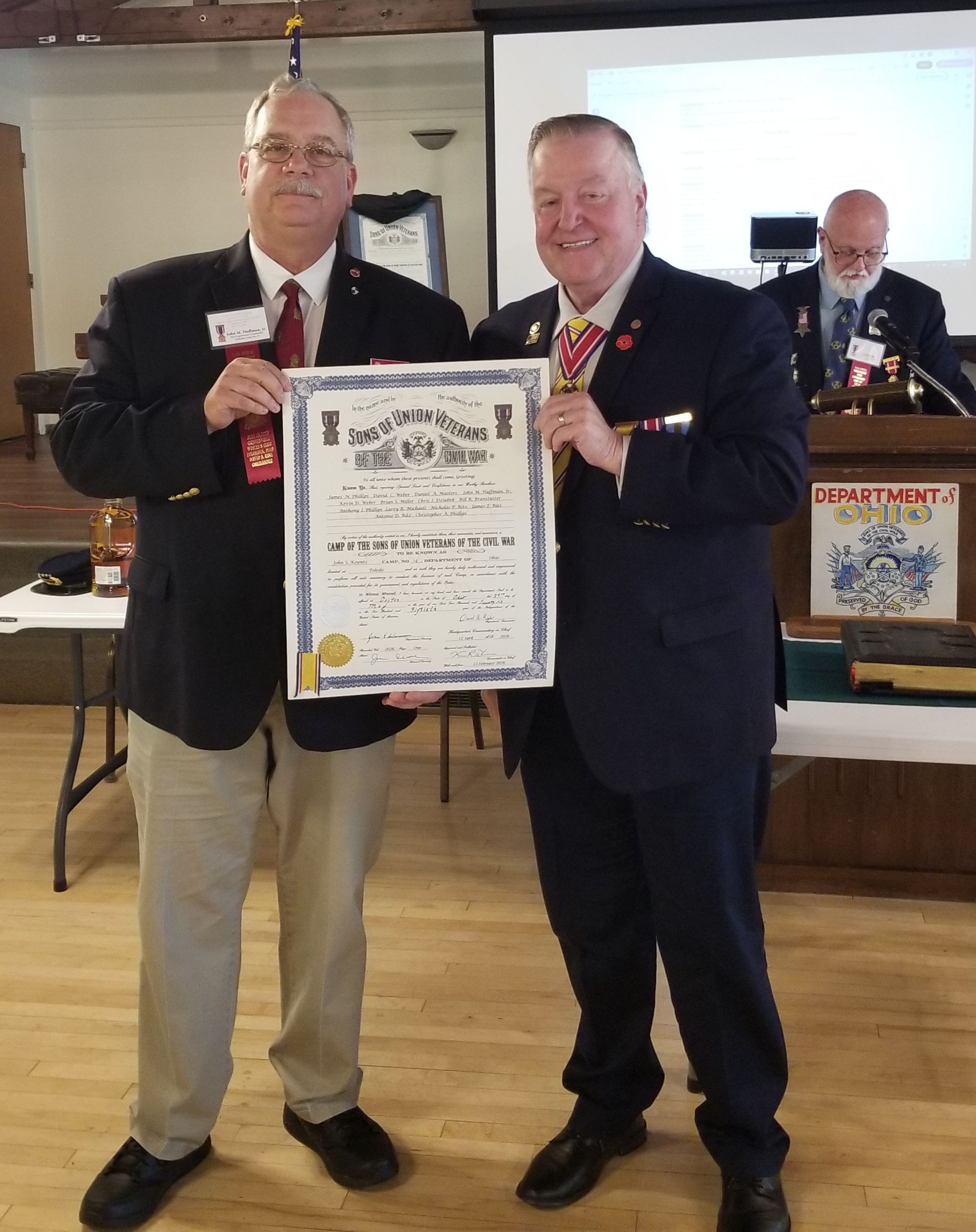 Receiving the Kountz Camp Charter